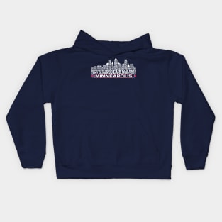 Minnesota Baseball Team All Time Legends, Minneapolis City Skyline Kids Hoodie